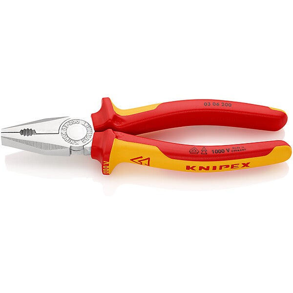 KNIPEX Kombizange verchromt, 200mm 03 06 200